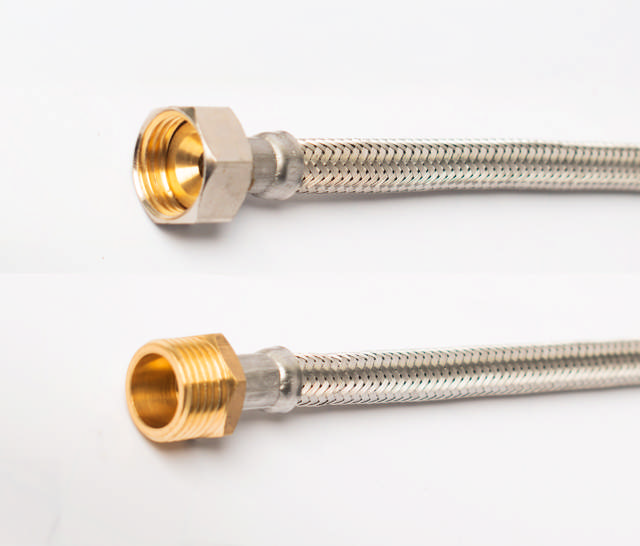 EPDM flexibele slang DN8 1/2''M x 1/2''F