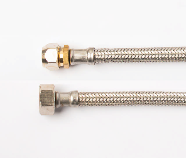 EPDM flexibele slang DN8 knelkoppeling 10 x 1/2''F