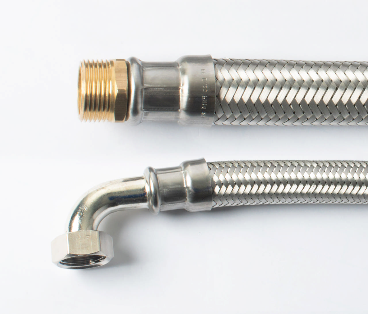 EPDM flexibele slang DN20 3/4''M x 3/4''F met bocht