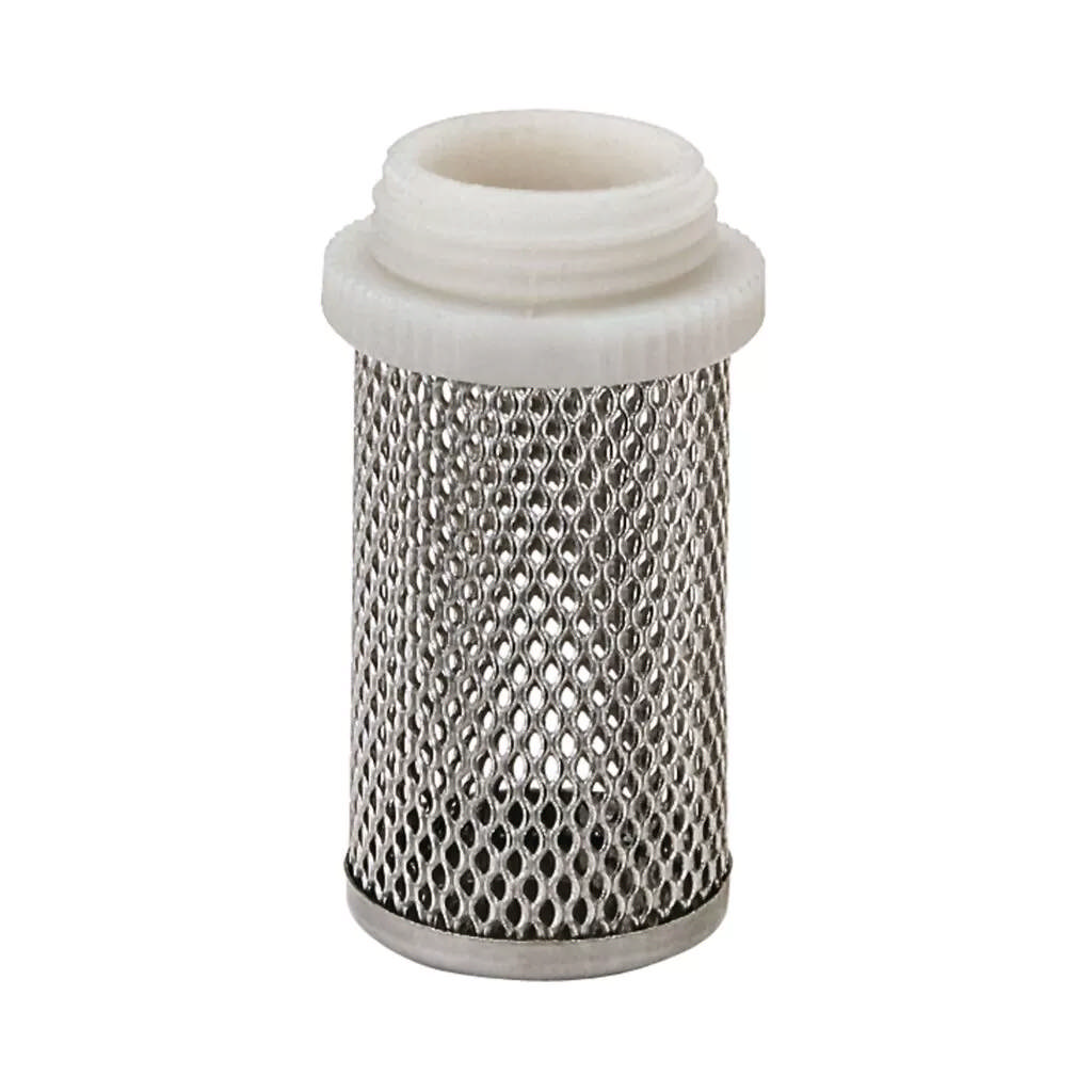 Inox filter voor voetklep
